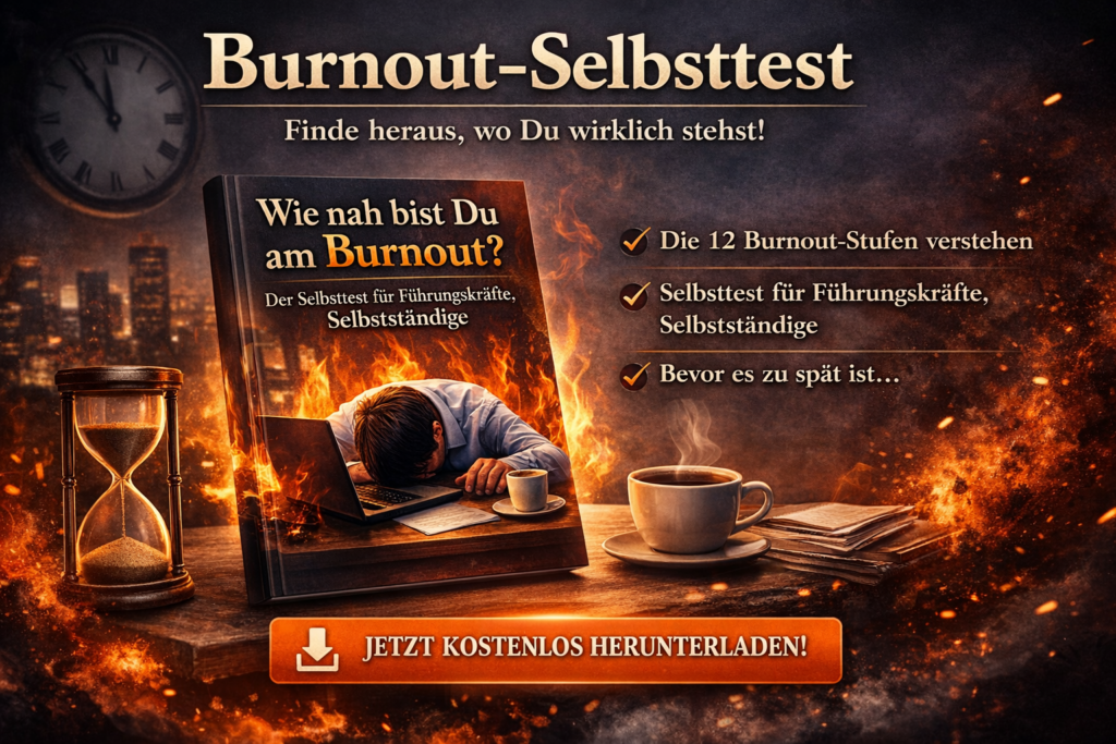 Burnout-Selbsttest, Bild generiert mit ChatGPT KI