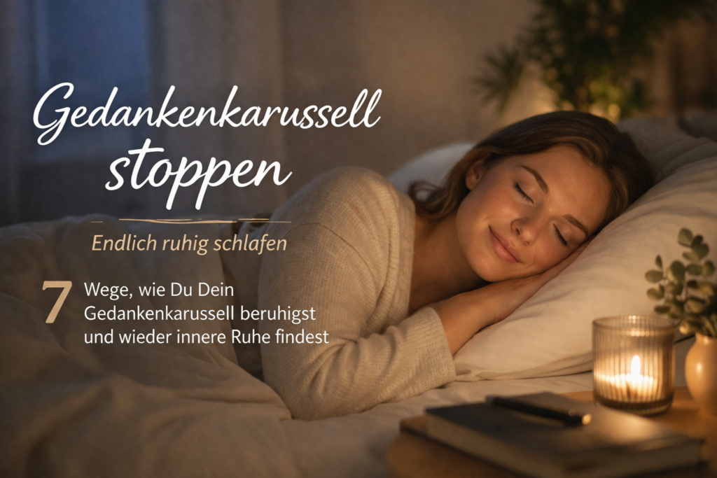 Ruhe finden im Wohlfühlraum, Gedankenkarussell stoppen